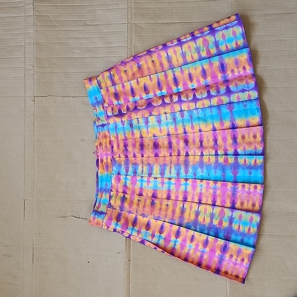 Darlyn Dresses & Skirts - Darlyn vintage purple/orange tie-dye pleated tennis skirt-12